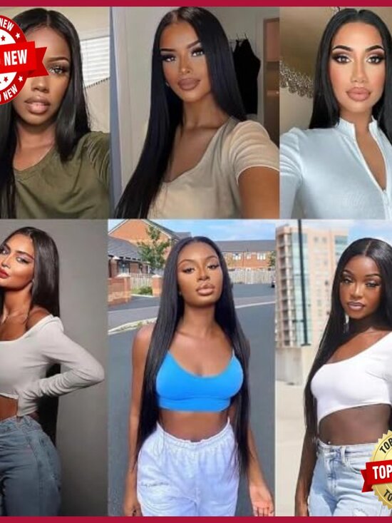 Brazilian Virgin Straight Human Hair Extensions 3 Bundles 26-30 Inch main image 4
